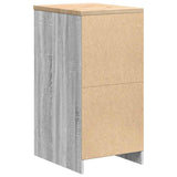 Garage Storage Cabinet Grey Sonoma 40x51x85 cm Solid Wood Pine 860540