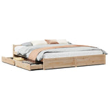Bed Frame without Mattress 180x200 cm Super King Solid Wood Pine 3301694
