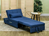 Convertible Chair Bed with Padding Seat, 4-in-1 Multi-Functional Sleeper Sofa Bed, Recliner with T3398P377935