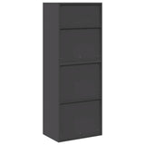 Storage Cabinet 2 pcs Black 60 x 40 x 160 cm Steel Lockable 3438747