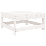 ZNTS 10 Piece Garden Sofa Set White Solid Wood Pine 3250641