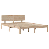 Bed Frame with Headboard without Mattress 140x200 cm 3306086