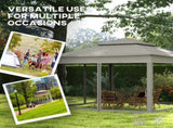 3 x 3 Pop Up Gazebo, Double-roof Garden Tent with Netting and Carry Bag, Party Event Shelter for T3398P314749