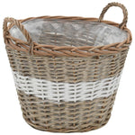 Raised Bed 4 pcs Wicker with PE Lining 246830