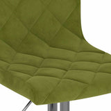 Bar Stools 2 pcs Light Green Velvet 333689
