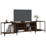 TV Cabinet Brown Oak 203x37x50 cm Engineered Wood 837611