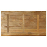 Table Top Live Edge 100x60x3.8 cm Solid Wood Rough Mango 370694