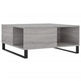 ZNTS Coffee Table Grey Sonoma 80x80x36.5 cm Engineered Wood 830794