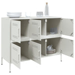 ZNTS Sideboard White 100.5x39x79 cm Steel 843101