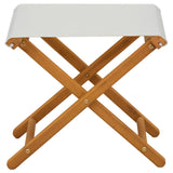 Deck Chair 2 pcs Solid Eucalyptus Wood Cream 42024896