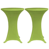 Stretch Table Cover 4 pcs 70 cm Green 279088