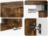 TV Wall Cabinet Set 4 pcs Smoked Oak Engineered Wood 3408912
