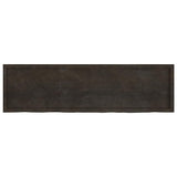 Table Top Dark Brown 180x50x cm Treated Solid Wood Oak 3156455