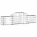 Arched Gabion Baskets 13 pcs 200x30x40/60 cm Galvanised Iron 3146058