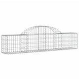 Arched Gabion Baskets 13 pcs 200x30x40/60 cm Galvanised Iron 3146058