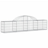 Arched Gabion Baskets 13 pcs 200x30x40/60 cm Galvanised Iron 3146058