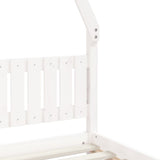 Kids Bed Frame White 80x200 cm Solid Wood Pine 834496