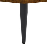 Bed Frame without Mattress Smoked Oak 120x190 cm Small Double Engineered Wood 832298