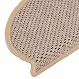 Stair Mats Self-adhesive Sisal-Look 15 pcs 65x21x4 cm Light Beige 326880
