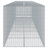 Gabion Basket with Cover 700x100x100 cm Galvanised Iron 3295202