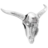 Bull Skull Silver 34 x 13 x 53 cm Aluminium 42000134