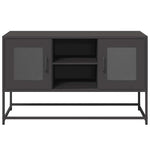 ZNTS TV Cabinet Black 100.5x39x60.5 cm Steel 853380