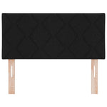 ZNTS LED Headboard Diamond Blocks Design Black 100 cm Fabric 3338202