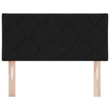 ZNTS LED Headboard Diamond Blocks Design Black 100 cm Fabric 3338202