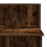 Reception Desk Smoked Oak 100x50x103.5 cm Engineered Wood 859028