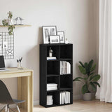 Bookcase Black Oak 66x30x130 cm Engineered Wood 862397