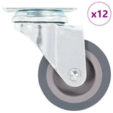 12 pcs Swivel Casters 50 mm 277817