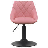 Bar Stool Geometric Pink 46 x 44 x cm Faux leather 335321