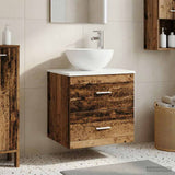 Wall-Mounted Sink Vanity Old Wood 49.5 x 35 x 63 cm 890260