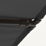 Garden Parasol with Aluminium Pole 180x110 cm Anthracite 47330