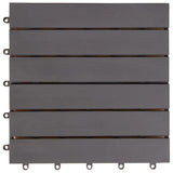 Decking Tiles 20 pcs Grey Wash 30x30 cm Solid Acacia Wood 3054432