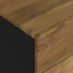 ZNTS Bedside Cabinet 50x33x62 cm Solid Wood Mango&Engineered Wood 350663