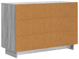 Sideboard Grey Sonoma 89 x 34.5 x 80 cm Engineered Wood 893961