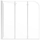 Bath Enclosure 120x69x130 cm Tempered Glass Transparent 146227