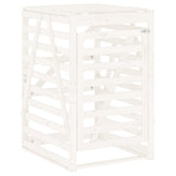 Wheelie Bin Storage White 84x90x128.5 cm Solid Wood Pine 825101