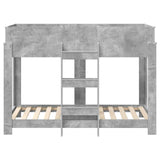 Bunk Bed for Kids Concrete Grey 80 x 160 cm Engineered Wood 3410550