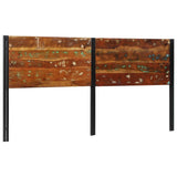 Headboard 200 cm Solid Wood Reclaimed and Iron 4017559