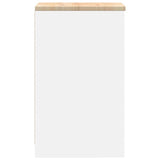 Garage Storage Cabinet White 40x51x85 cm Solid Wood Pine 860535