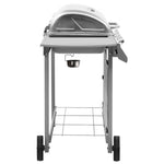 Gas BBQ Grill with 4 Burners Silver 48549