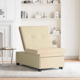 Sofa Bed Cream 194 x 50 x 82 cm Plywood 42008588