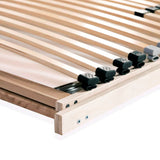 Slatted Bed Base without Mattress with 28 Slats 7 Zones 70x200 cm 246455