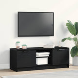 TV Cabinet Black Oak 102 x 32 x35.5 cm Engineered Wood 862747