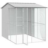 Bird Cage with Storage Grey 215 x 310 x 247 cm Galvanised Steel 3325177