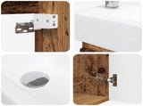 Bathroom Vanity Unit with Tap Old Wood 45.5 x 22.5 x 84 cm 889449