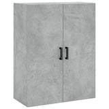 Wall Mounted Cabinets 2 pcs Concrete Grey 69.5x34x90 cm 3195623