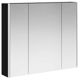 Bathroom Mirror Cabinet Black Oak 83.5 x 15.5 x 70 cm 889264